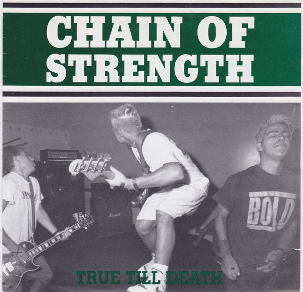 Chain Of Strength - True Till Death - Used 1989 7" EP - Clear - VG+/VG *