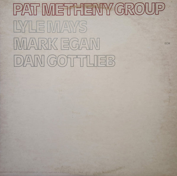 Pat Metheny Group - Pat Metheny Group - Used - LP - Stereo - 33 ⅓ RPM - 1978 Reissue VG+/VG+