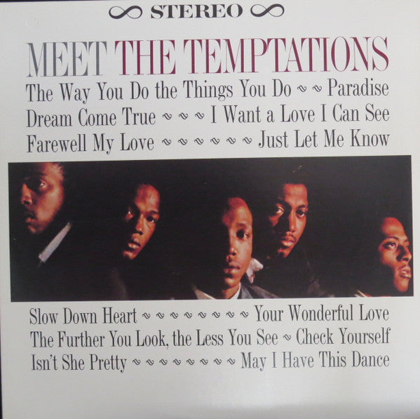 The Temptations - Meet The Temptations - Used - LP - Stereo - 33 ⅓ RPM - 1981 Reissue VG+/VG+