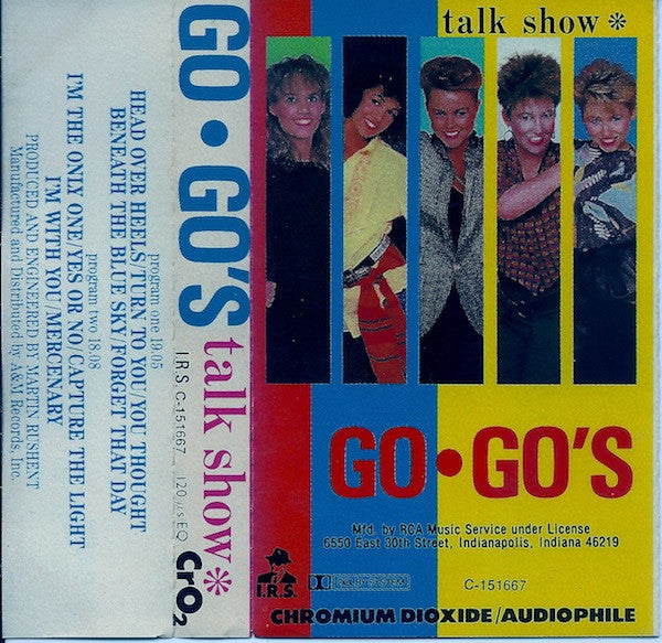 Go-Go's - Talk Show - Used - Cassette - Stereo - 1984
