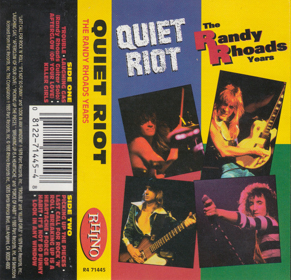 Quiet Riot - The Randy Rhoads Years - Used 1993 Cassette - VG+/VG