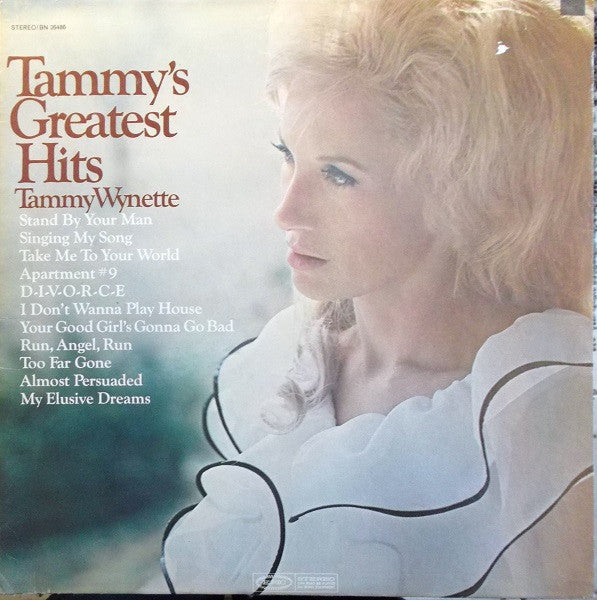 Tammy Wynette - Tammy's Greatest Hits - Used - LP - Stereo - 33 ⅓ RPM - 1969 Reissue VG+/VG+