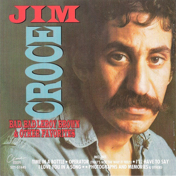 Jim Croce - Bad, Bad Leroy Brown & Other Favorites - Used - CD - Stereo - 1994 Reissue VG/VG