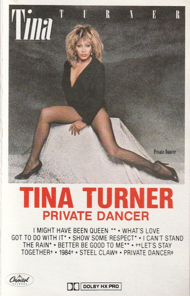 Tina Turner - Private Dancer - Used 1984 Cassette - VG/VG