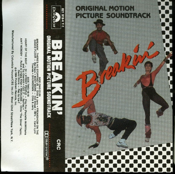 Various - Breakin' - Original Motion Picture Soundtrack - Used - Cassette - Stereo - 1984 Reissue VG/VG