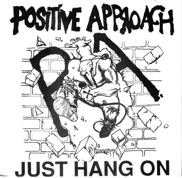 Positive Approach - Just Hang On - Used 1989 7" EP - VG+/VG *