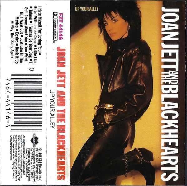 Joan Jett & The Blackhearts - Up Your Alley - Used 1988 Cassette - VG/VG