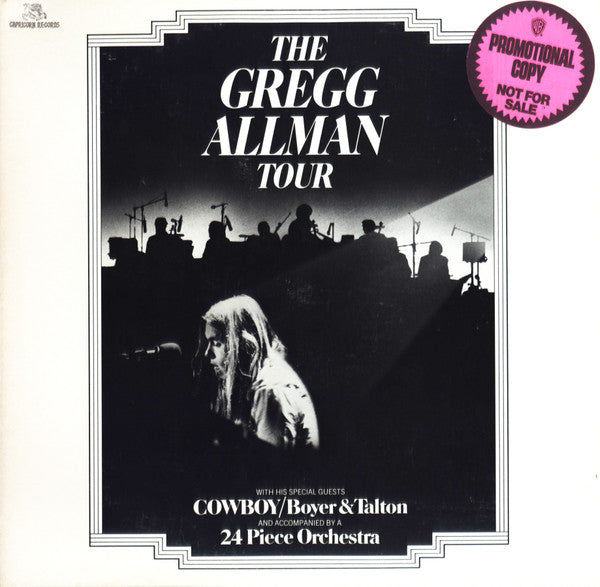 Gregg Allman - The Gregg Allman Tour  - Used 1974 - Promo VG+/VG