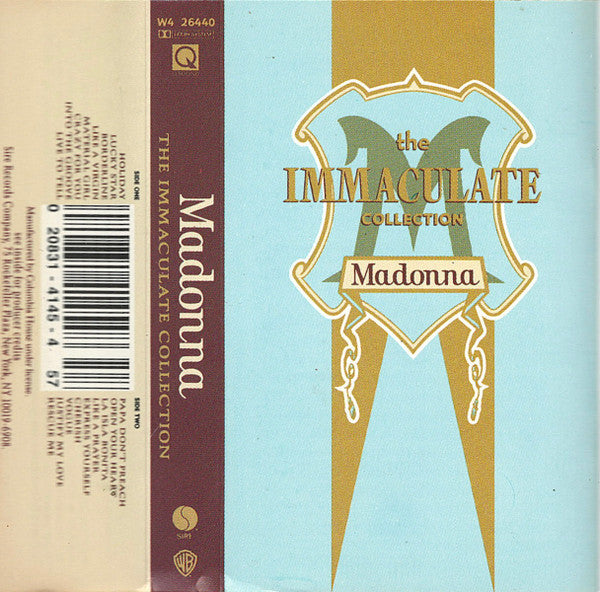 Madonna – The Immaculate Collection - Used Cassette 1990 VG/VG