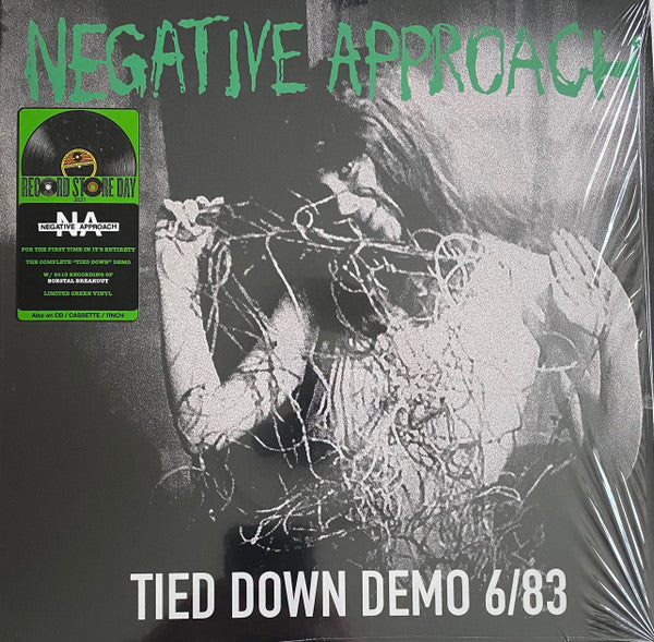 Negative Approach - Tied Down Demo 6/83 LP 12" - Green