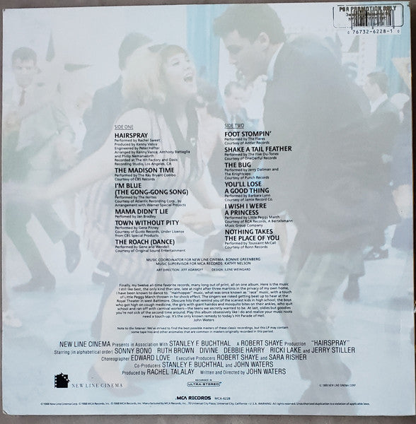 Hairspray - Original Motion Picture Soundtrack - Used 1988 VG+/VG+