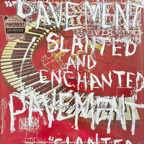 Pavement - Slanted And Enchanted LP 12" - Red w/ White and Black Splatter