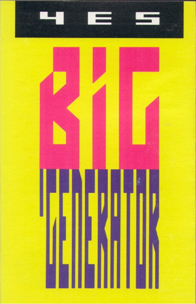 Yes – Big Generator - Used 1987 Cassette - VG+/VG