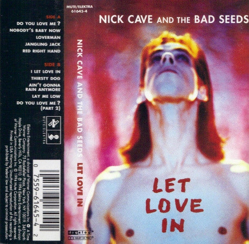 Nick Cave & The Bad Seeds - Let Love In - Used Cassette 1994 - VG+/VG+