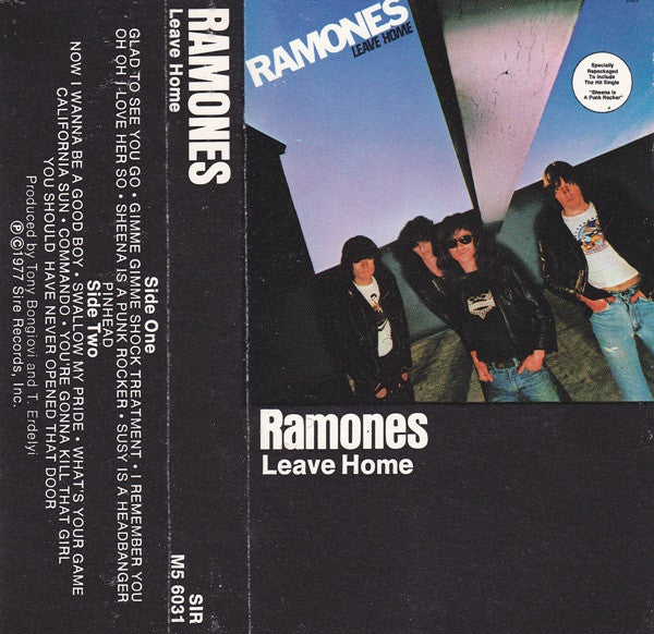 Ramones - Leave Home - Used 1977 Cassette VG+/VG