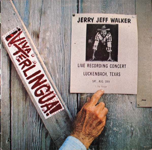 Jerry Jeff Walker - Viva Terlingua! - Used 1973 Repress VG/VG