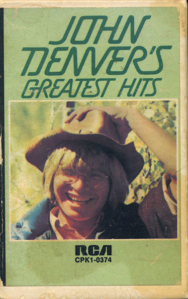 John Denver ‎– John Denver's Greatest Hits - Used 1973 Cassette - VG/VG
