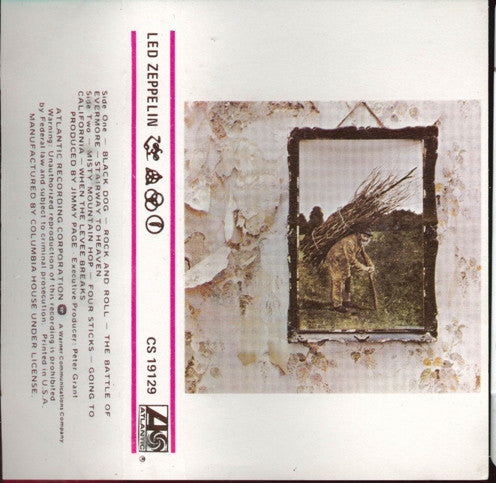 Led Zeppelin - Led Zeppelin IV - Used 1989 Cassette VG/VG