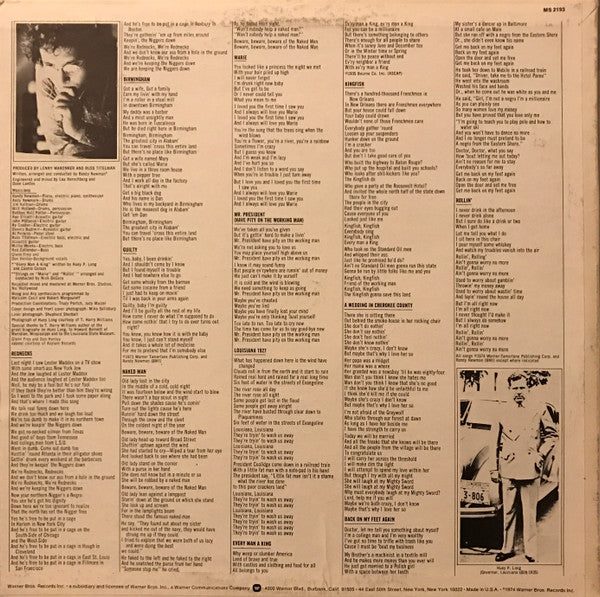 Randy Newman - Good Old Boys - Used Promo 1974 - VG+/VG+