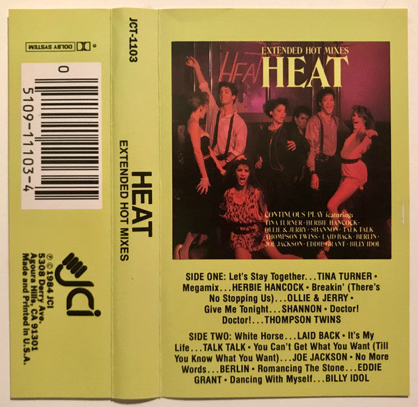 Various Artists - Heat (Extended Hot Mixes) - Used Cassette 1984 NM/VG+