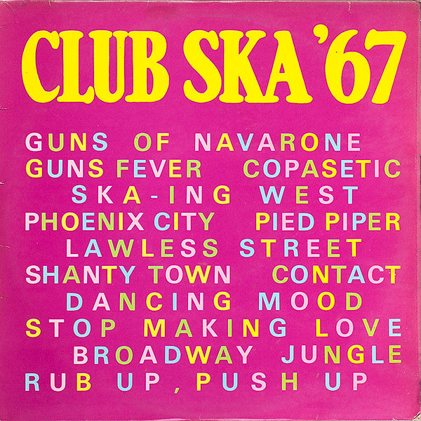 Various – Club Ska '67 - Used 1980 LP - VG+/VG