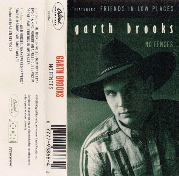 Garth Brooks - No Fences - Used Cassette 1990 VG+/VG+