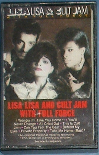 Lisa Lisa & Cult Jam - Lisa Lisa & Cult Jam With Full Force - Used Cassette 1985 VG+/NM