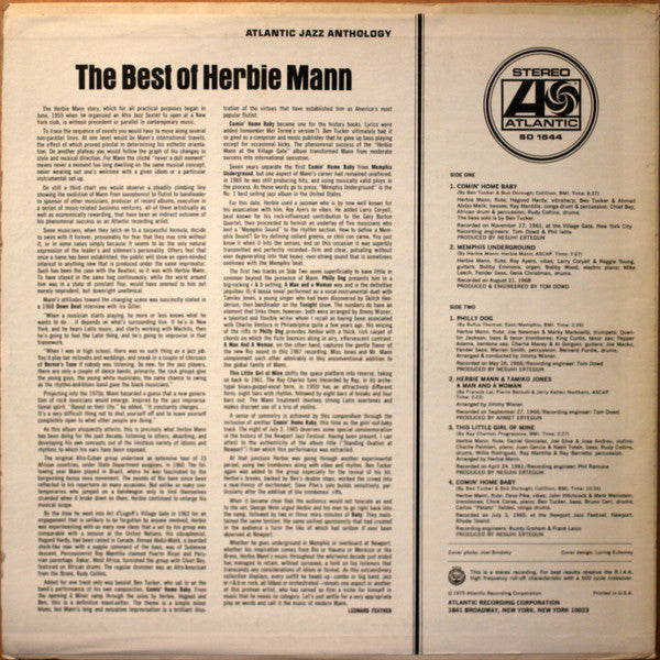 Herbie Mann - The Best Of Herbie Mann - Used 1970 VG+/VG