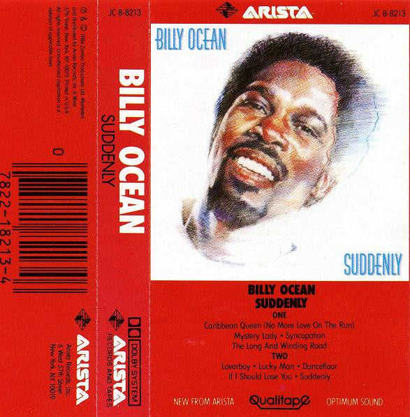 Billy Ocean - Suddenly - Used Cassette 1984 VG+/VG+