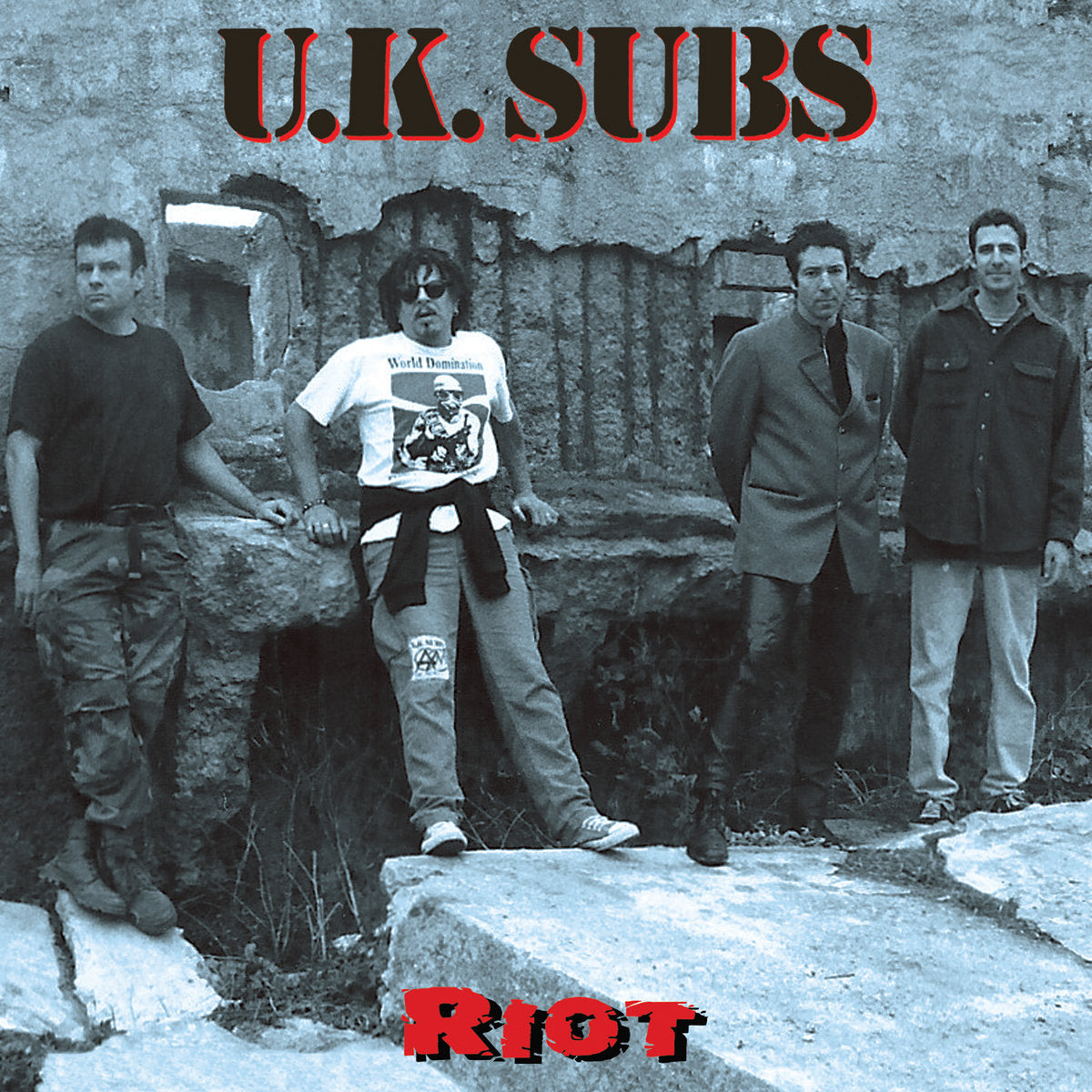 U.K. Subs – Riot - Reissue- Light Blue Marble Vinyl
