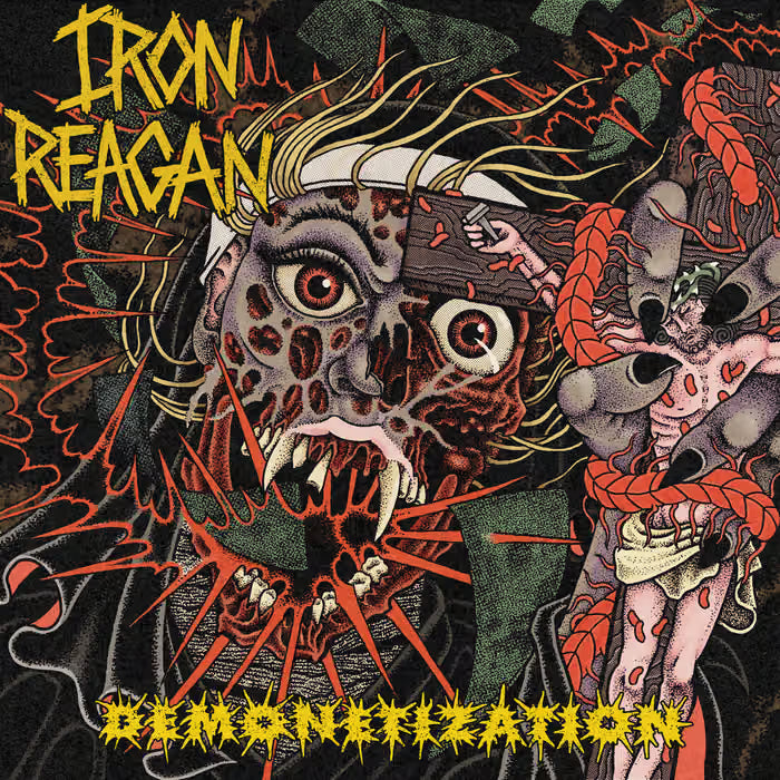 Iron Reagan - DEMONETIZATION - 2026 EP - Canary Yellow with Splatter