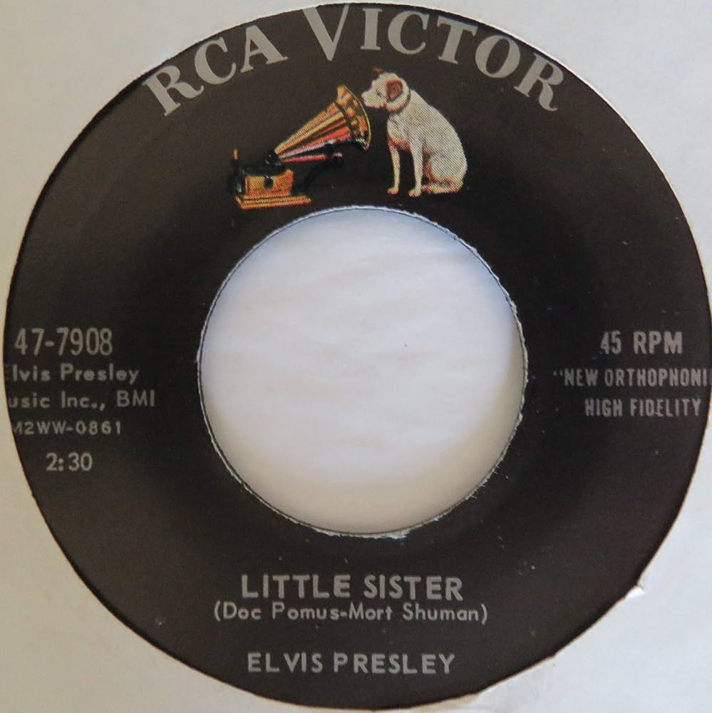 (Marie's The Name) His Latest Flame / Little Sister - Elvis Presley - Used 7 inch 1977 Reissue VG/VG